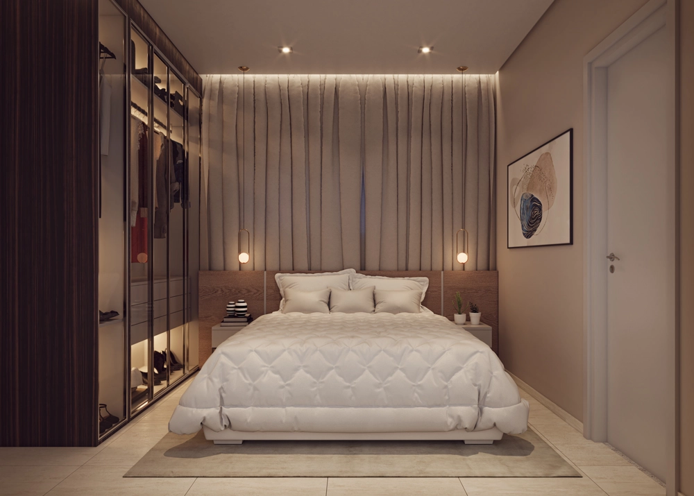 Quarto de casal decorado